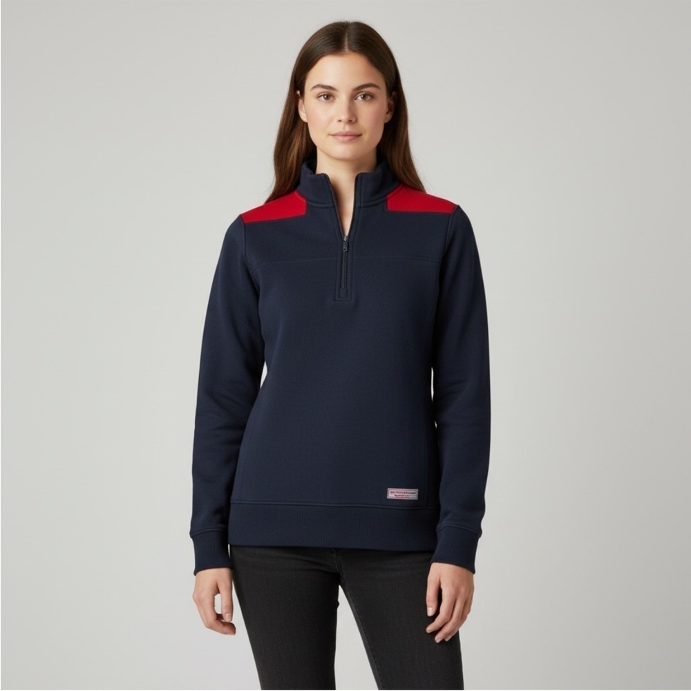 Vineyard Vines Blank Classic Shep Shirt Half Zip Pullover Sweater Size XXS